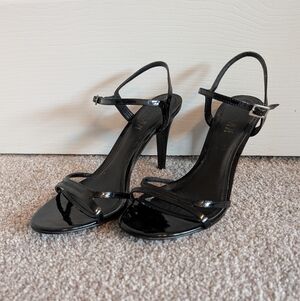 Lauren Ralph Lauren Black Strappy Heels, 8M
